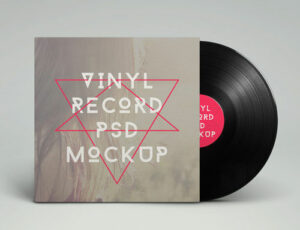 Vinyl-Record-PSD-MockUp