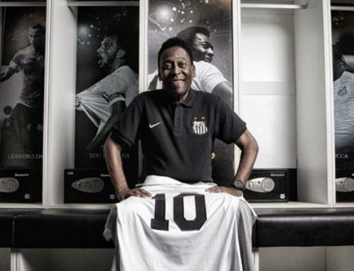 Pelé em retrato por Bruno Polengo